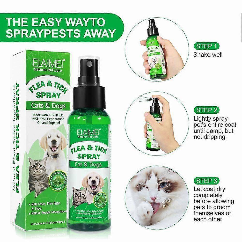 اسپری دورکننده حشرات و انگل ELAIMEI برای سگ و گربه